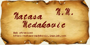 Nataša Medaković vizit kartica